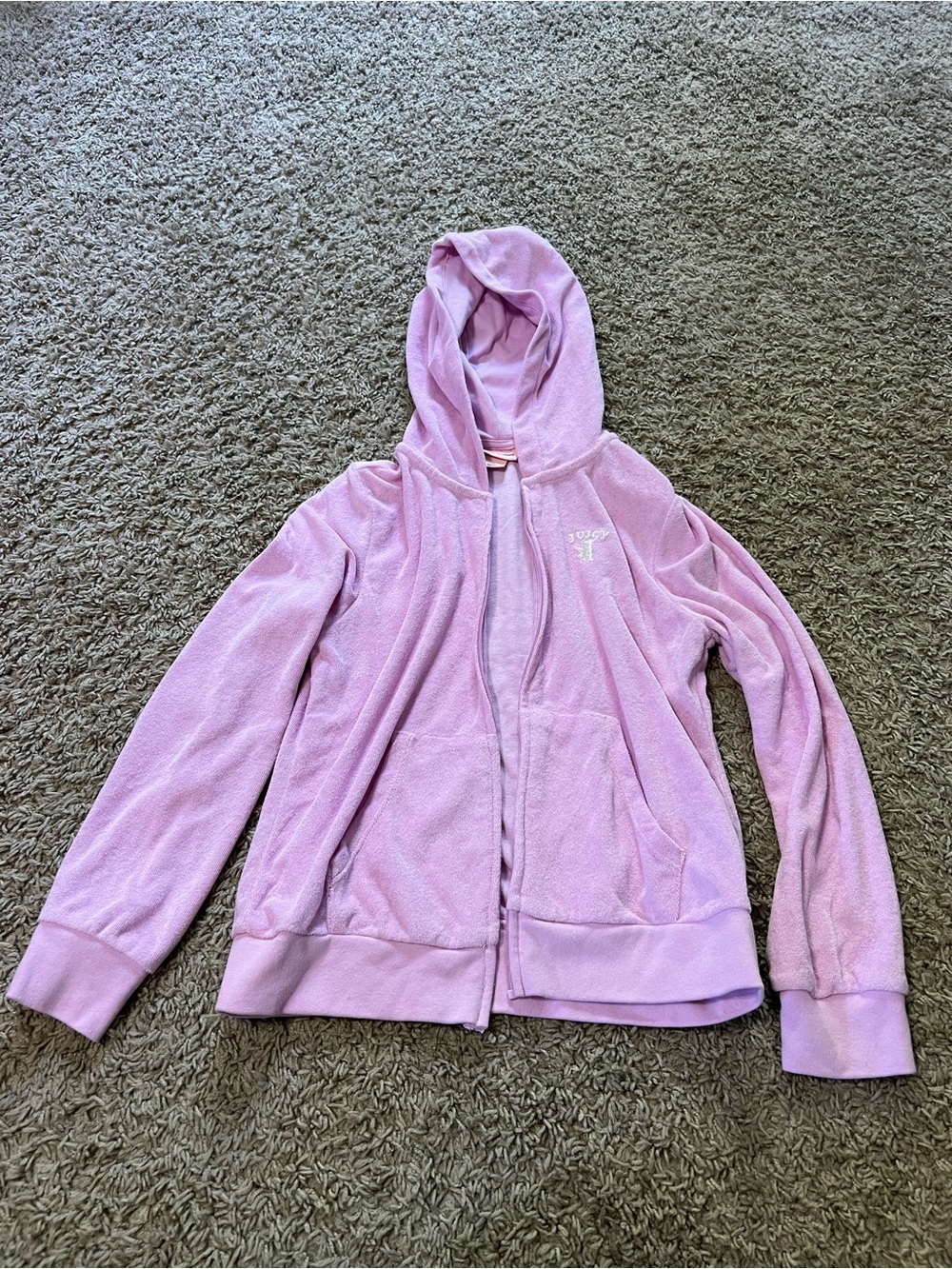 Juicy Couture Lavender Zip-Up Hooded Jacket